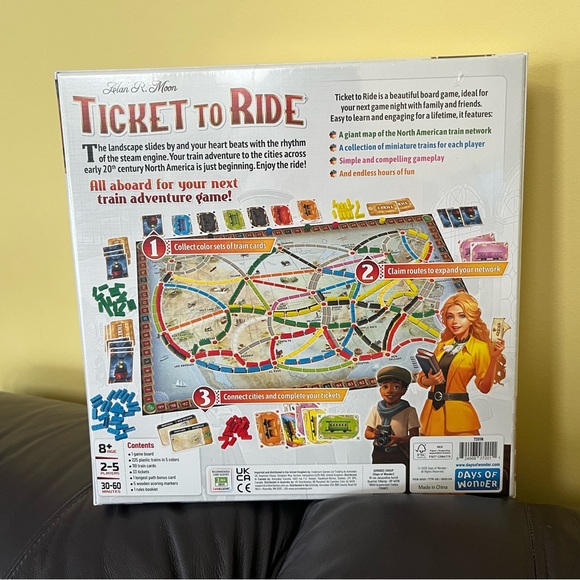 Asmodee Ticket To Ride Board Game - Picture 2 of 4